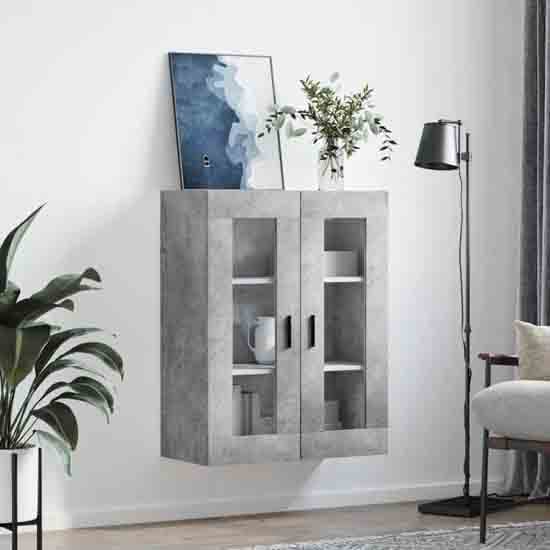 Barrie Wooden Wall Mounted Storage Cabinet In Concrete Grey_1