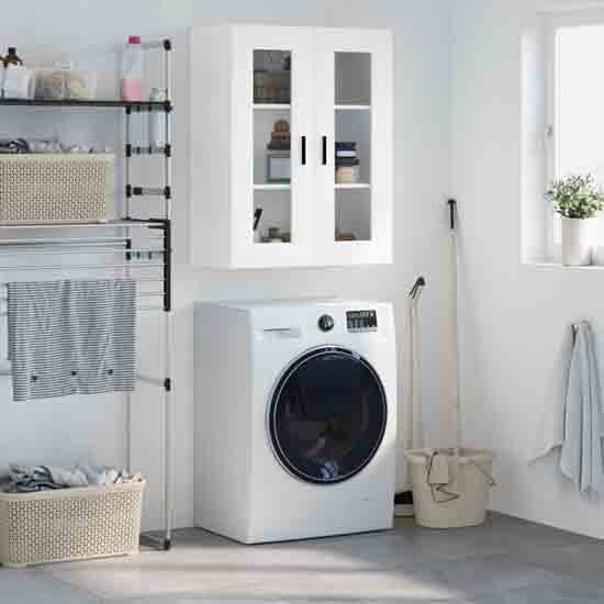 Barrie Wooden Wall Mounted Storage Cabinet In White_2