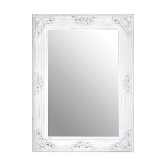 Barstik Rectangular Wall Mirror In Antique White Frame_2