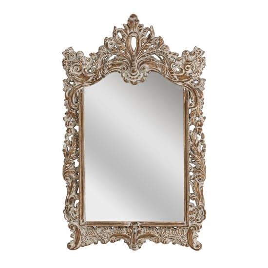 Barstik Rectangular Wall Mirror In Dusty White Frame_2
