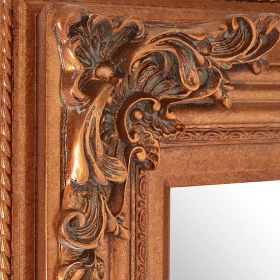 Barstik Rectangular Wall Mirror In Metallic Gold Frame_3