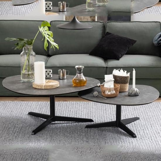 Barstow Ceramic Coffee Table Large With Black Metal Base_3