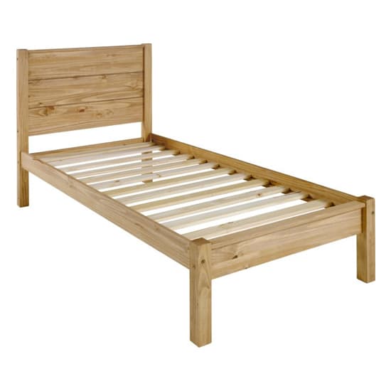Brela Wooden Single Bed In Waxed Pine_3