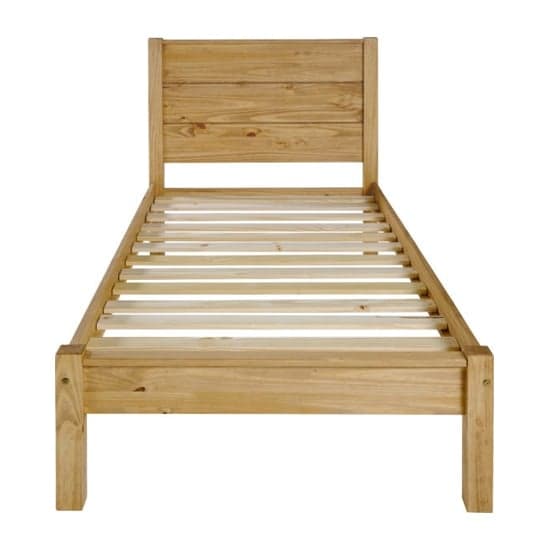 Brela Wooden Single Bed In Waxed Pine_4