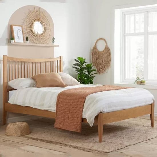 Barwick Wooden Double Bed In Oak_1