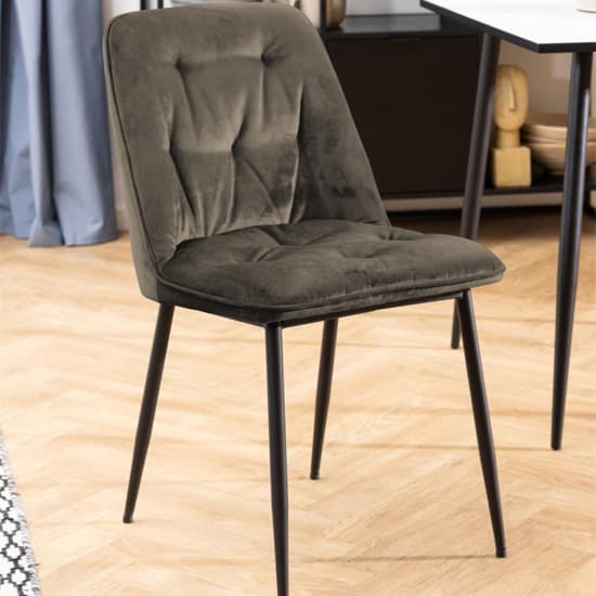 Basel Beige Fabric Dining Chairs In Pair_6