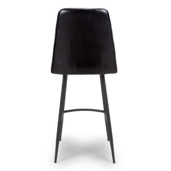 Basel Black Genuine Buffalo Leather Bar Chairs In Pair_3