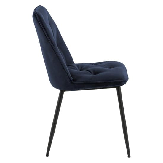 Basel Midnight Blue Fabric Dining Chairs In Pair_3