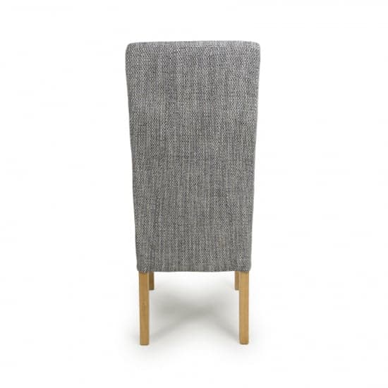 Basey Grey Tweed Fabric Dining Chairs In Pair_6