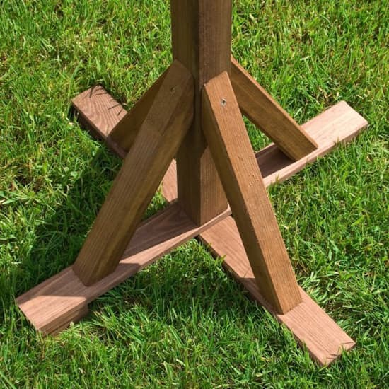 Baslow Wooden Bird Table In Natural Timber_5