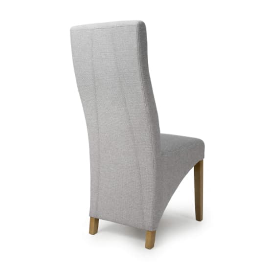 Basreh Light Grey Weave Fabric Dining Chairs In Pair_3