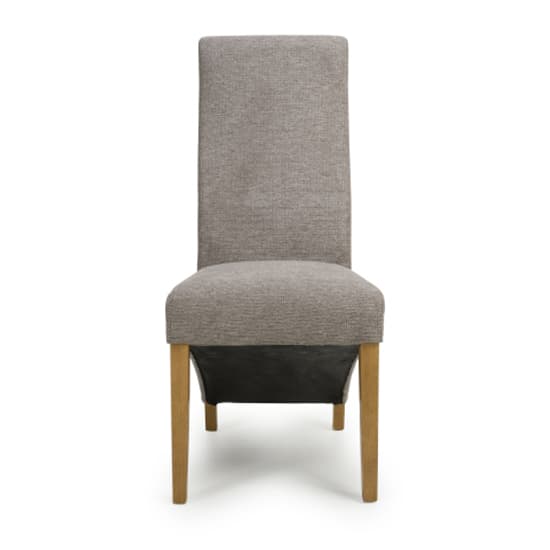 Basreh Mocha Weave Fabric Dining Chairs In Pair_5
