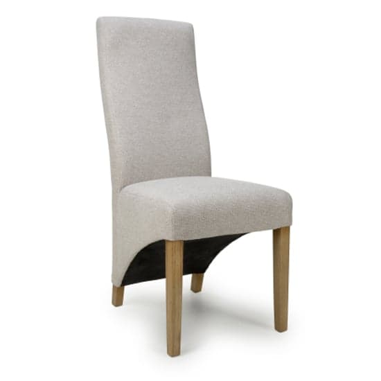 Basreh Natural Weave Fabric Dining Chairs In Pair_2