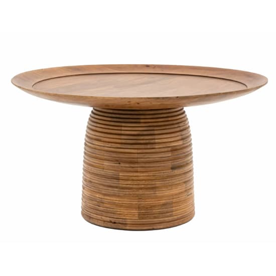 Batam Mango Wood Coffee Table Round In Natural_5