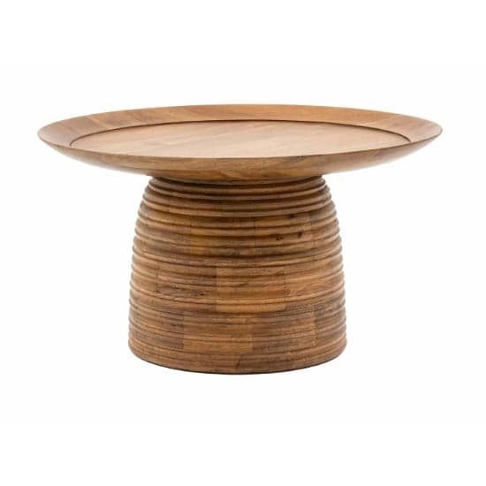 Batam Mango Wood Side Table Round In Natural_5