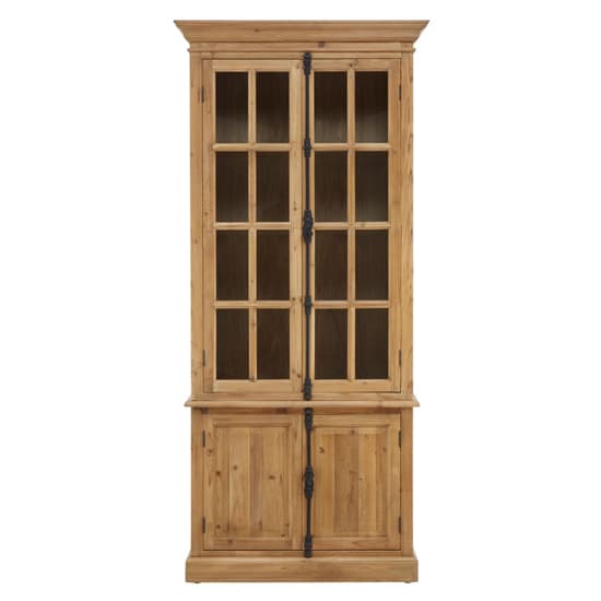 Batano Large Wooden 4 Doors Bookcase In Natural_2
