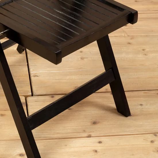 Baxter Outdoor Solid Wood Folding Chair In Black_4