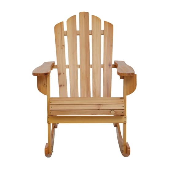 Baxter Outdoor Solid Wood Rocking Chair In Natural_7