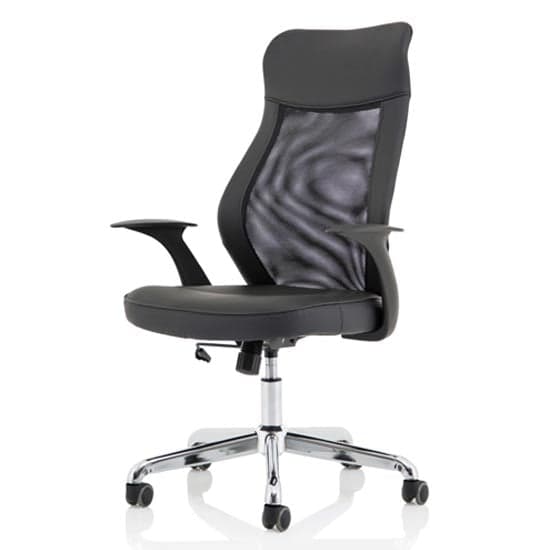 Baye Leather Operator Office Chair In Black_2