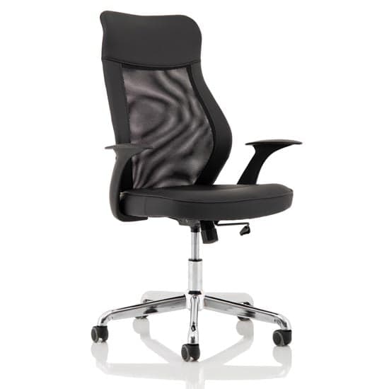 Baye Leather Operator Office Chair In Black_1