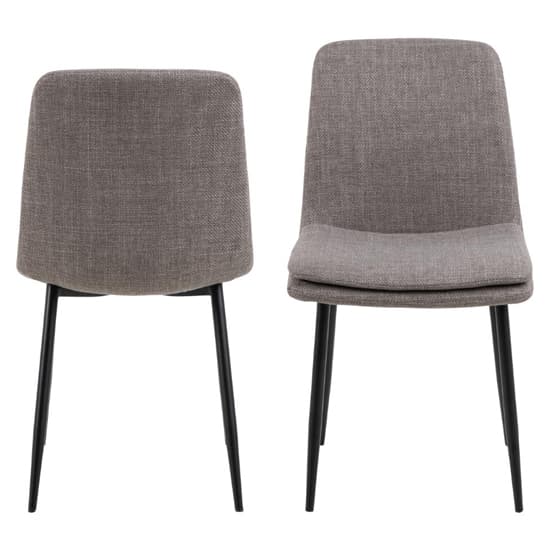 Becka Light Grey Brown Fabric Dining Chairs In Pair_2