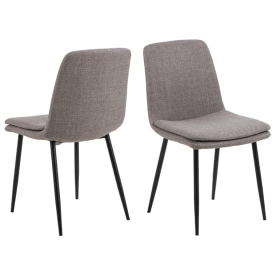Becka Light Grey Brown Fabric Dining Chairs In Pair_1