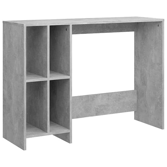 Becker Wooden Laptop Desk With 4 Shelves In Concrete Effect_2
