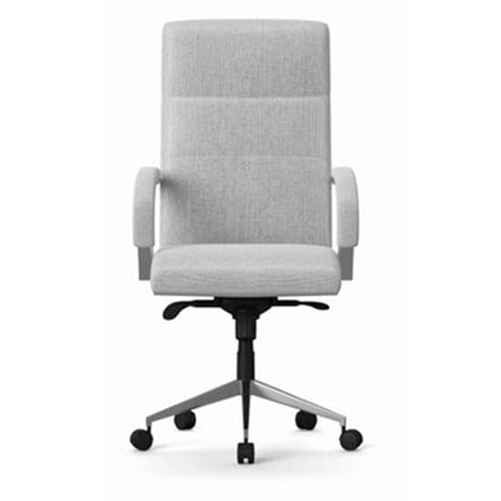 Bloom Designer Fabric Home And Office Chair In Grey_2
