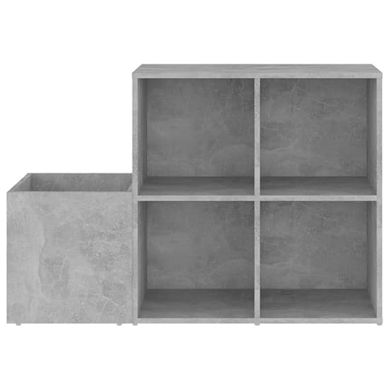 Bedros Wooden Hallway Shoe Storage Cabinet In Concrete Effect_4