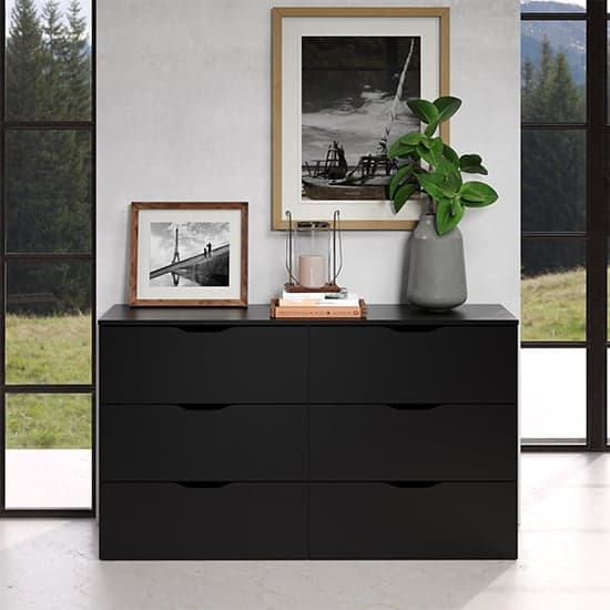 Beile Wooden Chest Of 6 Drawers In Black_2
