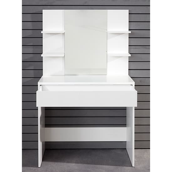 Beile Wooden Dressing Table With Mirror In White_3
