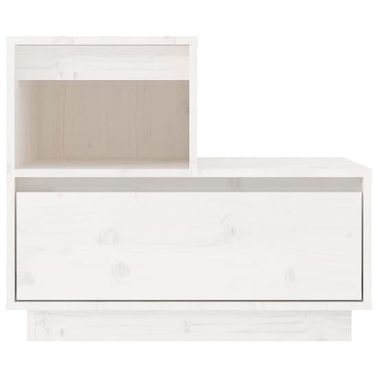 Belay Pinewood Bedside Cabinet With 1 Drawer In White_3