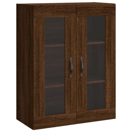 Belek Wooden Wall Mounted Sideboard With 4 Doors In Brown Oak_4