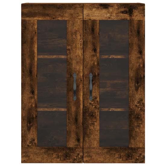 Belek Wooden Wall Mounted Sideboard With 4 Doors In Smoked Oak_5
