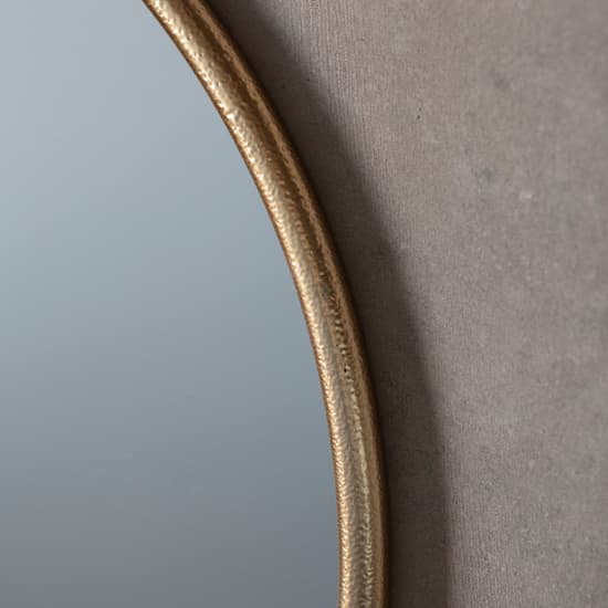 Belfast Large Round Wall Mirror With Gold Metal Frame_2