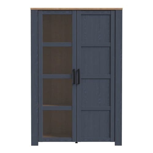 Belgin Display Cabinet 2 Doors In Riviera Oak And Navy_2