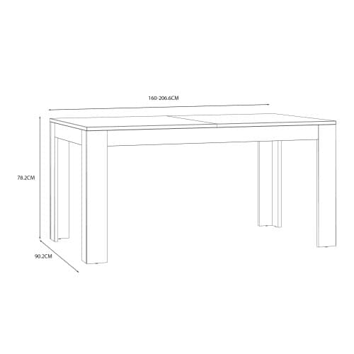 Belgin Extending Dining Table In Riviera Oak And White_7