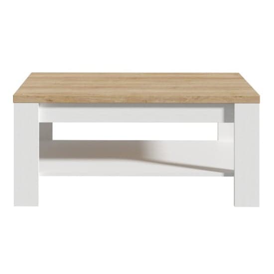 Belgin Wooden Coffee Table In Riviera Oak And White_2
