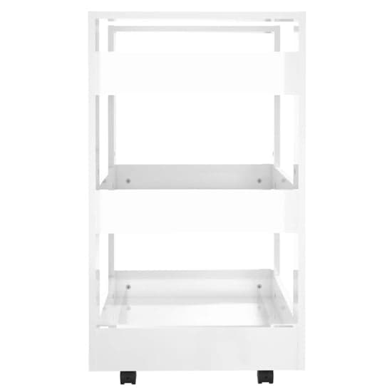 Belicia High Gloss Kitchen Trolley With 3 Shelves In White_5