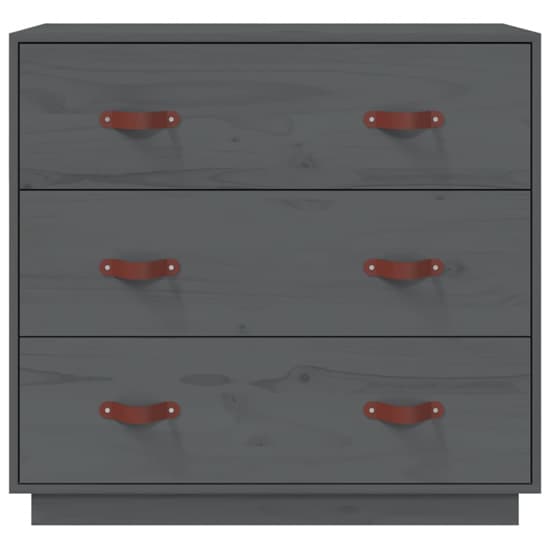 Belint Solid Pine Wood Chest Of 3 Drawers In Grey_4