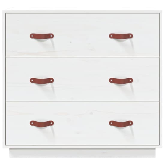 Belint Solid Pine Wood Chest Of 3 Drawers In White_4