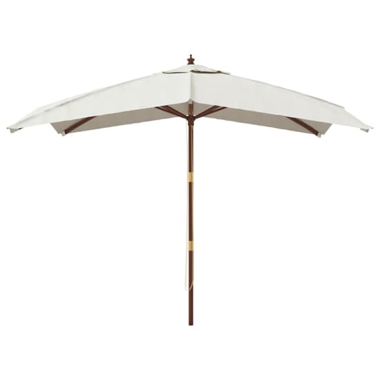 Belle Fabric Garden Parasol In Sand With Wooden Pole_3