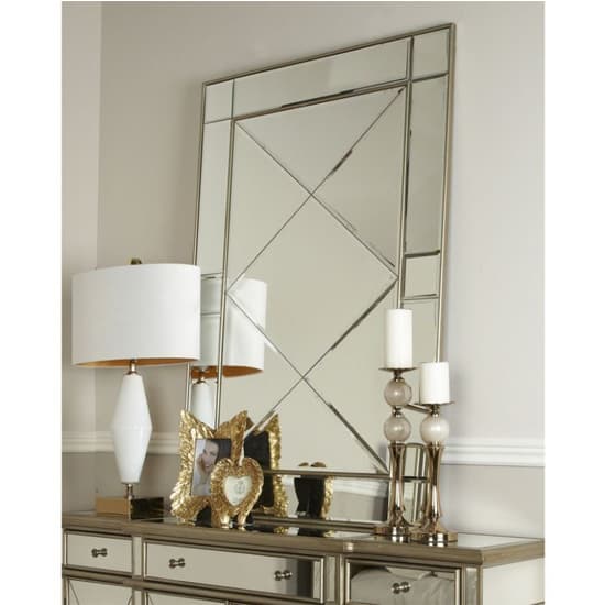 Belle Wall Mirror With Silver Wooden Frame_4