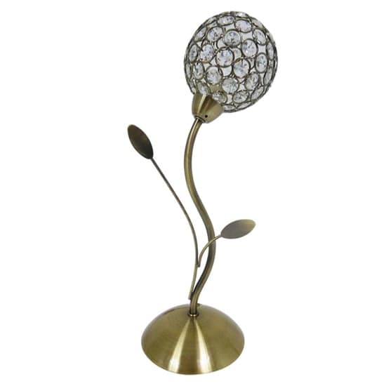 Bellis II Clear Glass Table Lamp In Brass_2