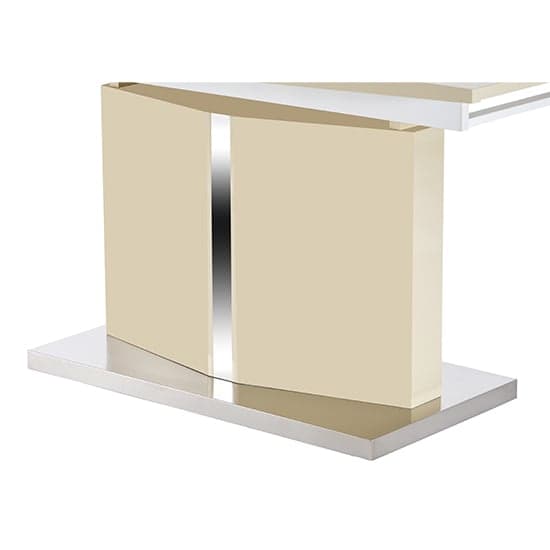 Belmonte High Gloss Extending Dining Table Large In Cream Furniture