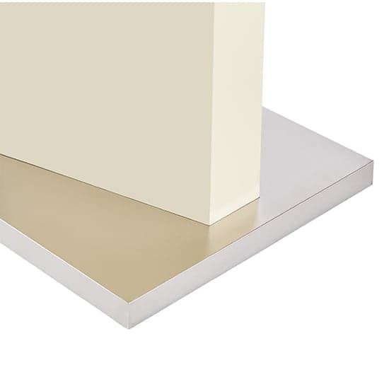 Belmonte High Gloss Extending Dining Table Large In Cream Furniture