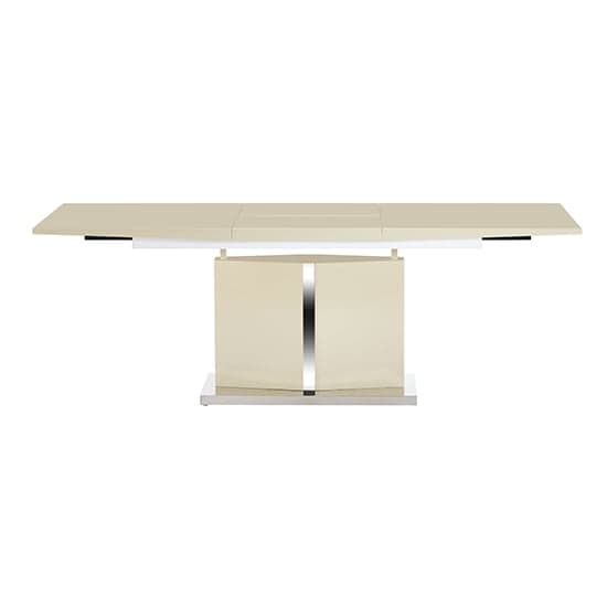 Belmonte High Gloss Extending Dining Table Large In Cream Furniture