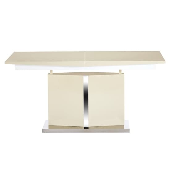 Belmonte High Gloss Extending Dining Table Large In Cream_8