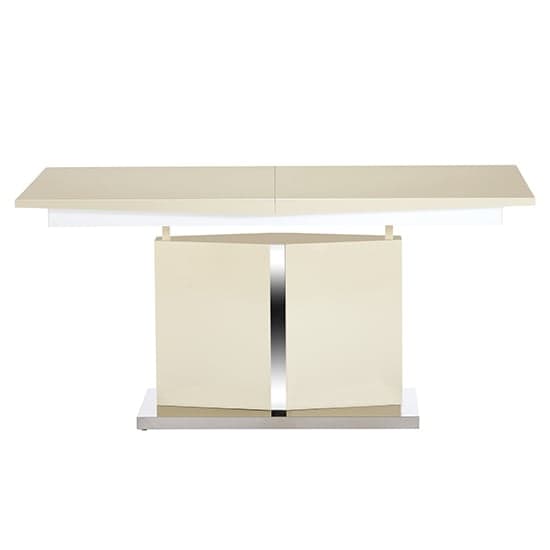 Belmonte High Gloss Extending Dining Table Large In Cream Furniture
