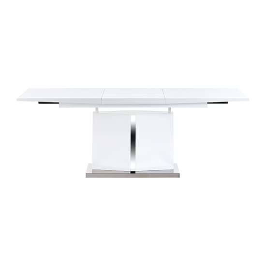 Belmonte High Gloss Extending Dining Table Large In White_7